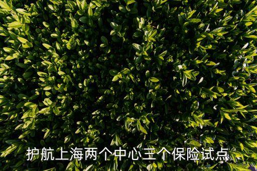 上海市保險業(yè)改革，護(hù)航上海兩個中心三個保險試點