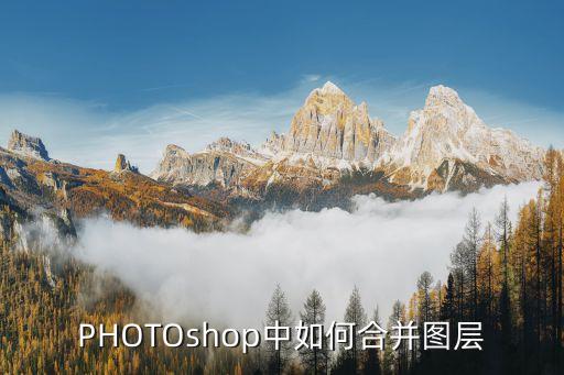 PHOTOshop中如何合并圖層