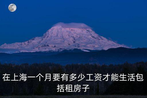 上海市月工資包括什么，上海基本工資