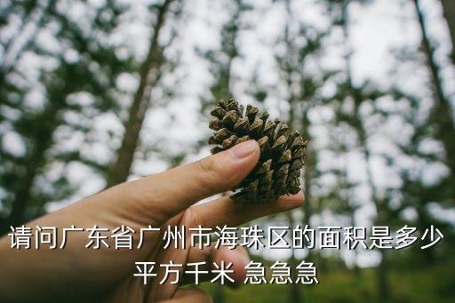 請問廣東省廣州市海珠區(qū)的面積是多少平方千米 急急急