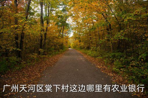 廣州棠下農(nóng)行，廣州棠下附近哪有農(nóng)行