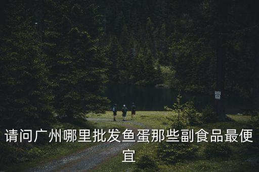 請問廣州哪里批發魚蛋那些副食品最便宜