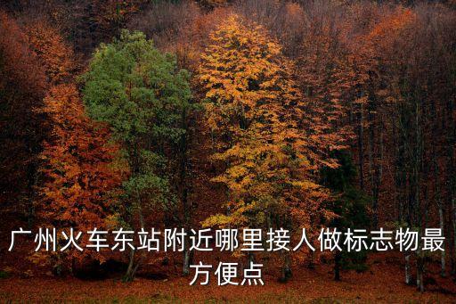 廣州火車東站附近哪里接人做標志物最方便點