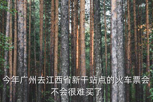 廣州站至新干站，廣州火車站到新干火車站有沒有票做票
