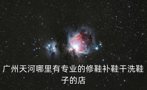 廣州天河哪里有專業的修鞋補鞋干洗鞋子的店