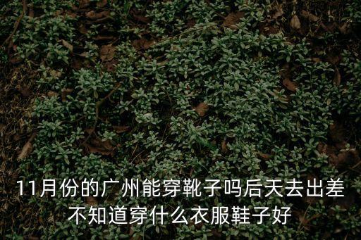 11月份的廣州能穿靴子嗎后天去出差不知道穿什么衣服鞋子好