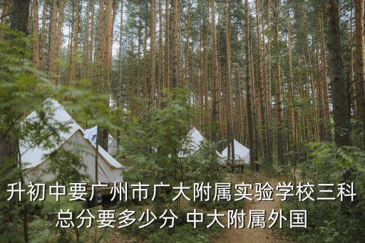 廣州西外每年考多少個中大，升初中要廣州市廣大附屬實驗學校三科總分要多少分 中大附屬外國