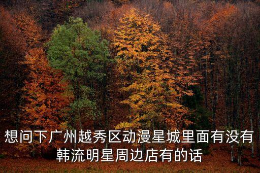 想問下廣州越秀區(qū)動(dòng)漫星城里面有沒有韓流明星周邊店有的話