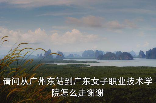 請問從廣州東站到廣東女子職業技術學院怎么走謝謝