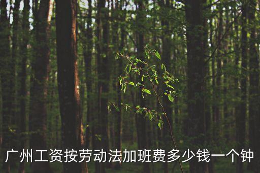 廣州加班費每小時多少錢，廣州工資按勞動法加班費多少錢一個鐘