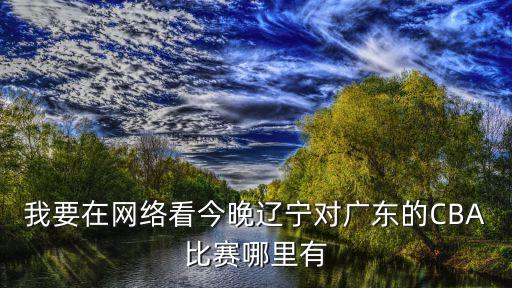 我要在網絡看今晚遼寧對廣東的CBA比賽哪里有
