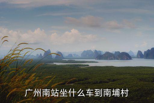 廣州南站坐什么車到南埔村