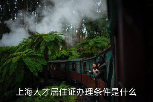 上海市人才居住證申領條件，上海人才居住證辦理條件是什么