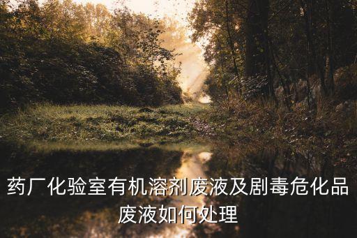 廣州廢有機溶劑危廢處理多少錢，藥廠化驗室有機溶劑廢液及劇毒危化品廢液如何處理