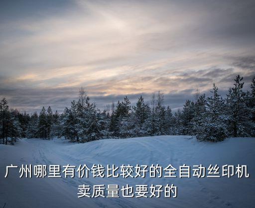 廣州哪里有價錢比較好的全自動絲印機賣質量也要好的