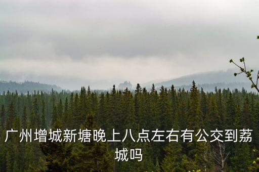 廣州增城新塘晚上八點(diǎn)左右有公交到荔城嗎