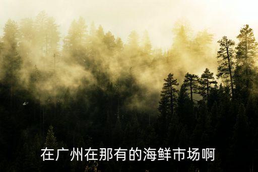 廣州市中山路的海鮮市場，在廣州在那有的海鮮市場啊