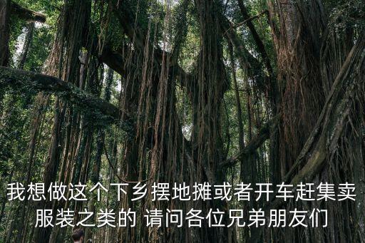 我想做這個(gè)下鄉(xiāng)擺地?cái)偦蛘唛_(kāi)車趕集賣服裝之類的 請(qǐng)問(wèn)各位兄弟朋友們