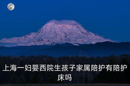 上海市一婦嬰2016規(guī)陪，上海一婦嬰西院生孩子家屬陪護有陪護床嗎
