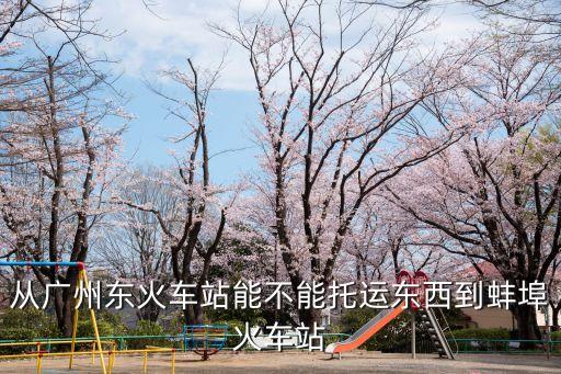 廣州到蚌埠托運，從廣州東火車站能不能托運東西到蚌埠火車站