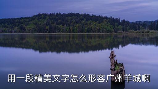 用一段話贊揚廣州美，用一段精美文字怎么形容廣州羊城啊