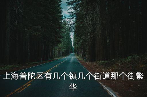 上海市普陀區街道劃分，上海普陀區有幾個鎮幾個街道那個街繁華