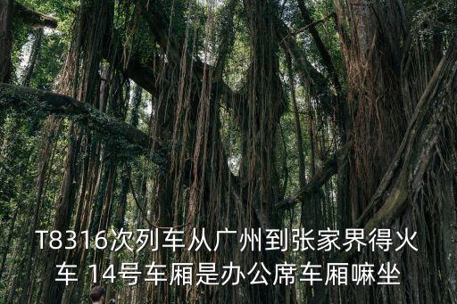 廣州到張家界火車站有多少人，T8316次列車從廣州到張家界得火車 14號(hào)車廂是辦公席車廂嘛坐