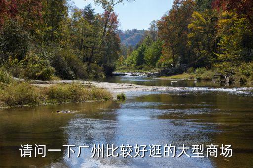 請問一下廣州比較好逛的大型商場