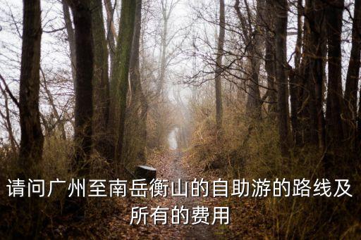 請問廣州至南岳衡山的自助游的路線及所有的費用