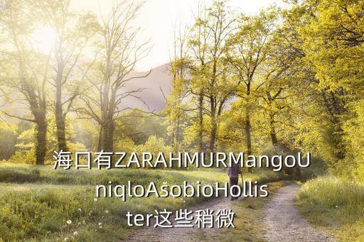 海口有ZARAHMURMangoUniqloAsobioHollister這些稍微