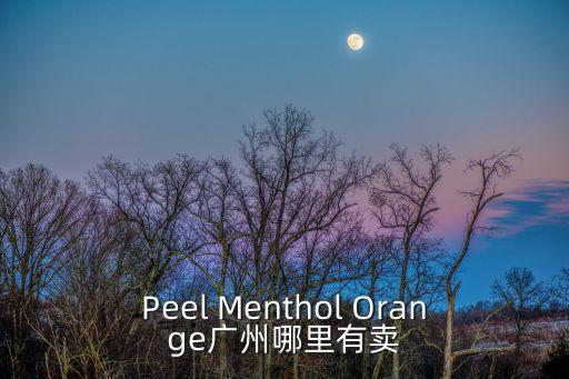 Peel Menthol Orange廣州哪里有賣