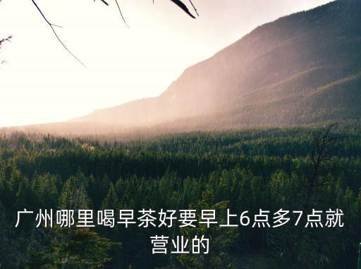 廣州南站哪里喝早茶好，廣州南站 附近喝早茶