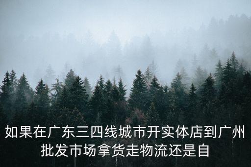 廣州實(shí)體店值得拿貨嗎，如果在廣東三四線城市開實(shí)體店到廣州批發(fā)市場(chǎng)拿貨走物流還是自