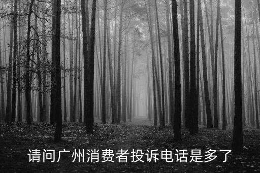 請問廣州消費者投訴電話是多了