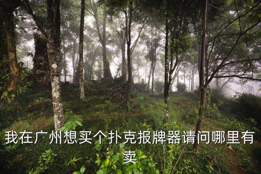 我在廣州想買個撲克報牌器請問哪里有賣