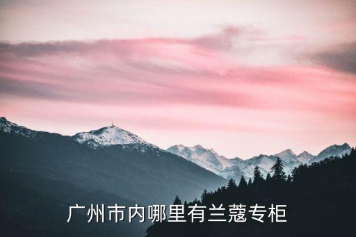 廣州哪里可以買蘭蔻化妝品，廣州哪里有蘭蔻的專柜