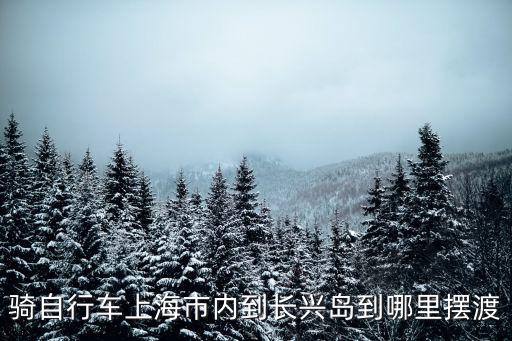 長興島離上海市區(qū)遠(yuǎn)嗎，騎自行車上海市內(nèi)到長興島到哪里擺渡
