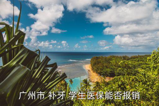 廣州三甲醫院補牙報銷，廣州市 補牙 學生醫保能否報銷