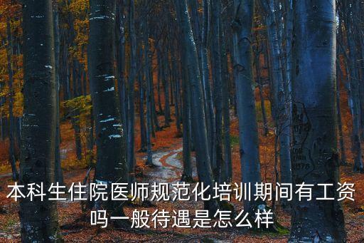 本科生住院醫(yī)師規(guī)范化培訓(xùn)期間有工資嗎一般待遇是怎么樣