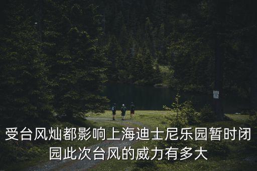 受臺風燦都影響上海迪士尼樂園暫時閉園此次臺風的威力有多大