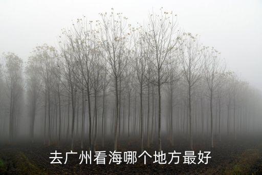 去廣州看海哪個地方最好