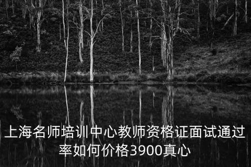 上海名師培訓中心教師資格證面試通過率如何價格3900真心