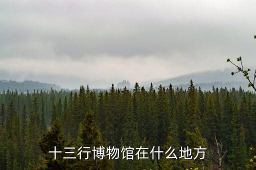 廣州十三行博物館收門票嗎，廣州博物館是不是免費開放