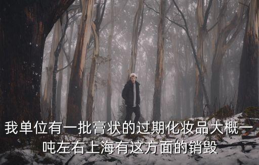 我單位有一批膏狀的過期化妝品大概一噸左右上海有這方面的銷毀