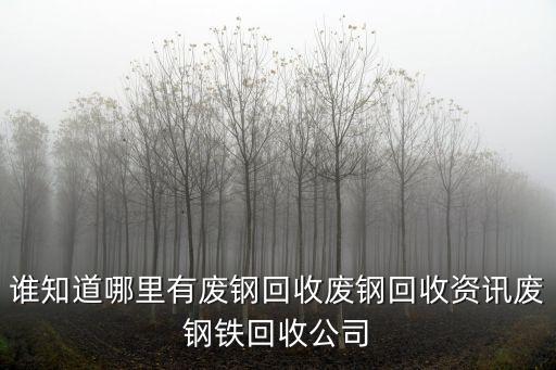 誰知道哪里有廢鋼回收廢鋼回收資訊廢鋼鐵回收公司