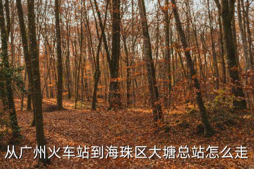 從廣州火車站到海珠區大塘總站怎么走