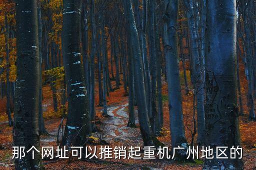 那個網址可以推銷起重機廣州地區的