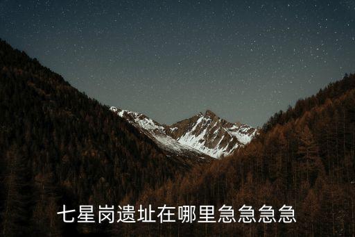 七星崗遺址在哪里急急急急
