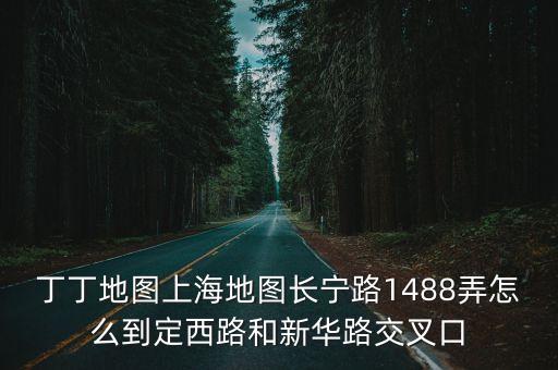 丁丁地圖上海地圖長寧路1488弄怎么到定西路和新華路交叉口