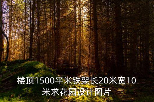 樓頂1500平米鐵架長20米寬10米求花園設計圖片